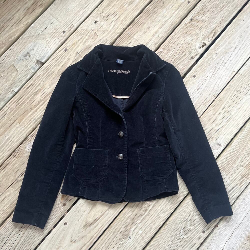 Austin Clothing Co Women's Black Corduroy Western Style Jacket Size S